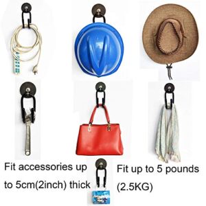 YYST Magnetic Hanger Magnetic Hook for Cowboy Hat, Hard hat, Cords,Tools,Bags,Towels, etc 2.5" Diameter Magnet - No Scratches to The Surface - W Style (2)