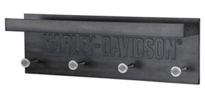 harley-davidson engraved wooden pub rack - 20 x 4.5 x 6.5 inches hdl-15321