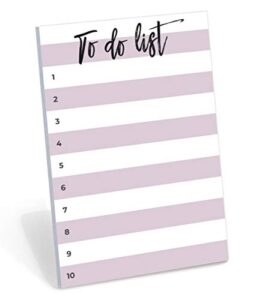small to-do list notepad, large sticky notes, lilac, 50 pages, 4x6" by daily ritmo