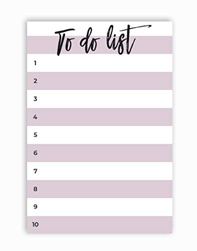 Small to-Do List Notepad, Large Sticky Notes, Lilac, 50 Pages, 4x6" by DAILY RITMO