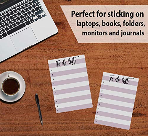 Small to-Do List Notepad, Large Sticky Notes, Lilac, 50 Pages, 4x6" by DAILY RITMO