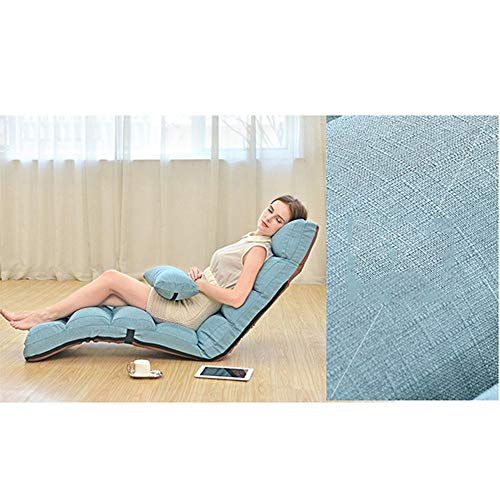 Teerwere Single Sofa Floor Chair Outdoor Indoor Adjustable Floor Gaming Sofa Chair Five-Position Multiangle Sleeper Bed Couch Recliner 175cm(L) X 56cm(W) X 20cm(H) Specialties Recliner Chair