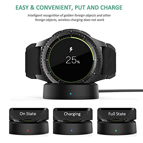 Samsung Gear S3 Watch Charger, Gear S4 Gear S3 Gear S2 Wireless Qi Charging Cradle Dock for Samsung Gear S3 Classic/Frontier Smartwatch