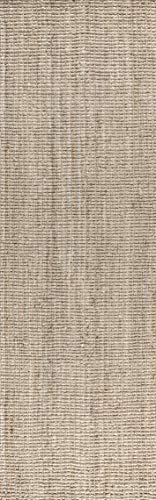 JONATHAN Y NRF102B-2 Pata Hand Woven Chunky Jute Light Ivory 2 ft. x 8 ft. Runner-Rug, Farmhouse, Easy-Cleaning, for Bedroom, Kitchen, Living Room,