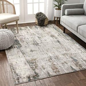 Well Woven Mella Beige & Blue Vintage Distressed Area Rug 9x13 (9'3" x 12'3")