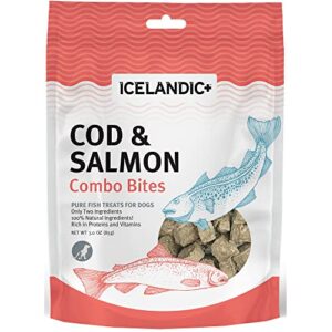 icelandic+ plus cod & salmon combo bites dog treat 3.0-oz bag