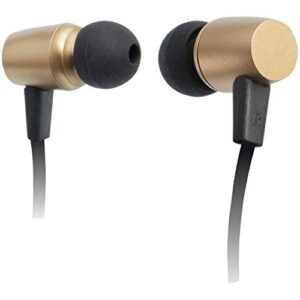 Compact Bluetooth Earphones with Microphone (Gold)