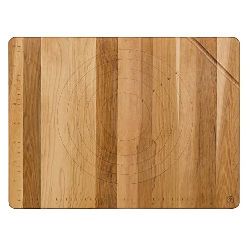 JK Adams Maple with Walnut 24x18 Inch Cleat Pastry Board