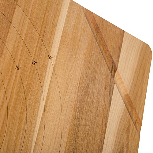 JK Adams Maple with Walnut 24x18 Inch Cleat Pastry Board