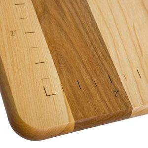 JK Adams Maple with Walnut 24x18 Inch Cleat Pastry Board