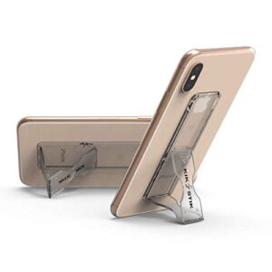 PureGear KikStik Universal Phone Kickstand & Grip, Ultra-Thin, Low Profile, Compatible with Wireless Charger, One Finger Operation Cell Phone Stand, Fits Most Phones, Pocket Friendly (Clear Matte)