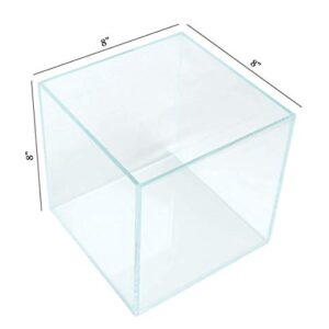 Boutique Betta Rimless Low Iron Glass Aquarium Tank 20x20x20cm 5mm Thickness Standard Jointed