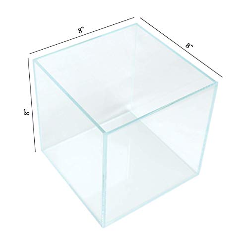 Boutique Betta Rimless Low Iron Glass Aquarium Tank 20x20x20cm 5mm Thickness Standard Jointed