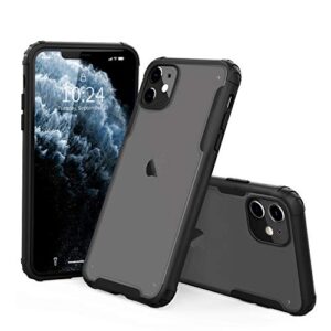 zillko compatible with iphone 11 case - military grade drop protection - shockproof phone armor - scratch resistant - lightweight - slim protective - hybrid case designed for iphone 11 6.1" - black