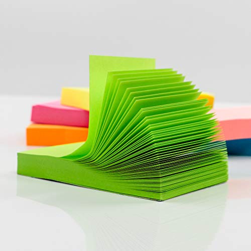 Sticky Notes - VANZAVANZU Self-Stick Notes 2x3 in, 24 Pads, 100 Sheets/Pad, 6 Bright Colors, Easy Post Notes ( 3x2 in, 24 Pads )