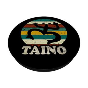 Vintage Sun Distressed Taino Coqui Symbol Gift Taino Shirt PopSockets PopGrip: Swappable Grip for Phones & Tablets