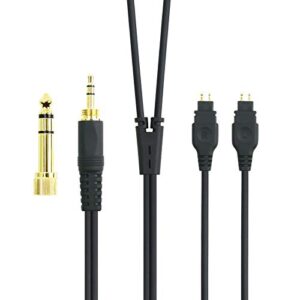 newfantasia replacement audio upgrade cable compatible with sennheiser hd650, hd600, hd580, hd660s, hd58x, hd565, hd545, hd535, hd525, hd265, massdrop hd6xx headphones 1.2meters/4feet