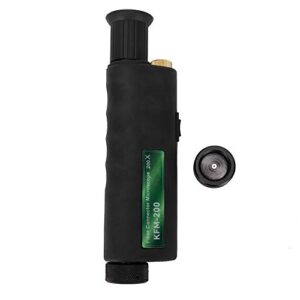 ashata 200x 400x handheld fiber optical microscope mini portable microscope inspection with 2.5mm and 1.25mm adapters for inspecting fiber terminations coaxial illumination