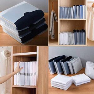 multipurpose clothes folding board, shirt sweater coat trousers clothing organizer wardrobe quick storage board, 2-size durable plastic home flipfold laundry folder board 5-pack (s)