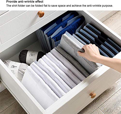 Multipurpose Clothes Folding Board, Shirt Sweater Coat Trousers Clothing Organizer Wardrobe Quick Storage Board, 2-Size Durable Plastic Home Flipfold Laundry Folder Board 5-Pack (S)