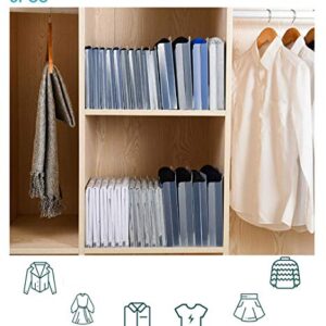 Multipurpose Clothes Folding Board, Shirt Sweater Coat Trousers Clothing Organizer Wardrobe Quick Storage Board, 2-Size Durable Plastic Home Flipfold Laundry Folder Board 5-Pack (S)
