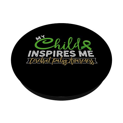 Cerebral Palsy Awareness Gift Support Brain Child Disease PopSockets PopGrip: Swappable Grip for Phones & Tablets