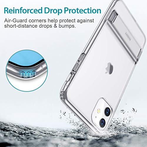 ESR Metal Kickstand Designed for iPhone 11 Case, [Vertical and Horizontal Stand] [Reinforced Drop Protection] Flexible TPU Soft Back for iPhone 11 (2019 Release), Clear