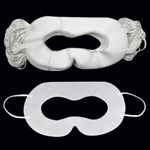 yinqin 100 pcs universal disposable vr mask sanitary vr eye cover mask for vr, vr eye mask cover, disposable vr face mask vr mask sanitary (white)