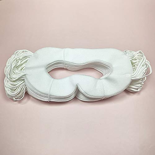 YinQin 100 PCS Universal Disposable VR Mask Sanitary VR Eye Cover Mask for VR, VR Eye Mask Cover, Disposable VR Face Mask VR Mask Sanitary (White)