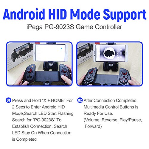 Mcbazel PG 9023S Extendable Wireless Mobile Gaming Gamepad Controller for Android PC Smart Phone (NOT for iOS)
