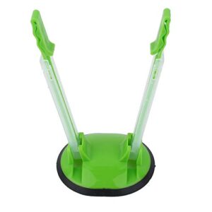 furnoor adjustable hands free baggy rack clip kitchen food storage bag opener holder anti-slip practical durable(green)
