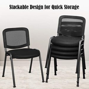 Giantex Set of 5 Conference Chair Elegant Design Stackable Office Waiting Room Guest Reception (32 H)