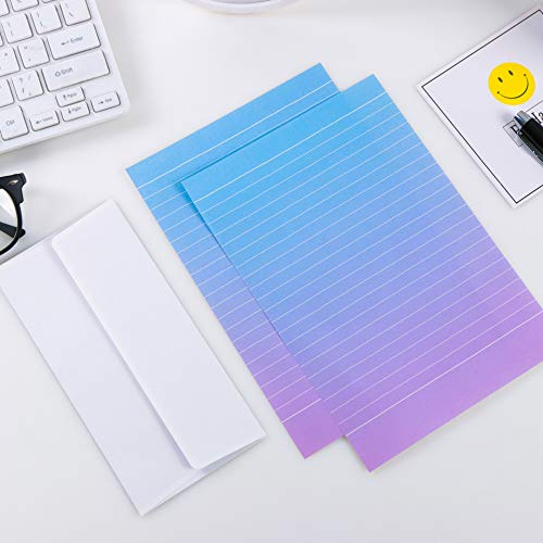 IMagicoo 36 Lovely Cute Writing Stationery Paper Letter Set with 18 Envelope + 1 Sheet Label Seal Sticker (8.3x5.6 Inch)