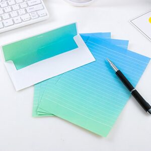 IMagicoo 36 Lovely Cute Writing Stationery Paper Letter Set with 18 Envelope + 1 Sheet Label Seal Sticker (8.3x5.6 Inch)