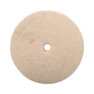 Mini Wheel Buffer 4 Inch Polishing Buffing Wheel, Wool Felt Metal Polishing Accessories Round Wheel Wool, 1 Inch Thickness