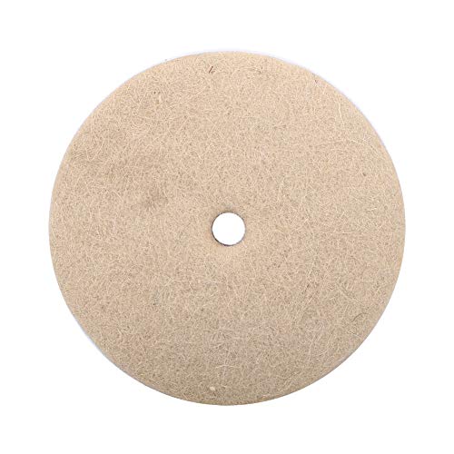 Mini Wheel Buffer 4 Inch Polishing Buffing Wheel, Wool Felt Metal Polishing Accessories Round Wheel Wool, 1 Inch Thickness