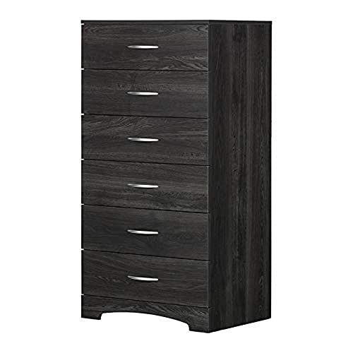 South Shore Step One 6-Drawer Lingerie Chest-Gray Oak