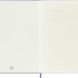 Moleskine Classic Notebook, Hard Cover, XL (7.5" x 9.5") Ruled/Lined, Hydrangea Blue, 192 Pages