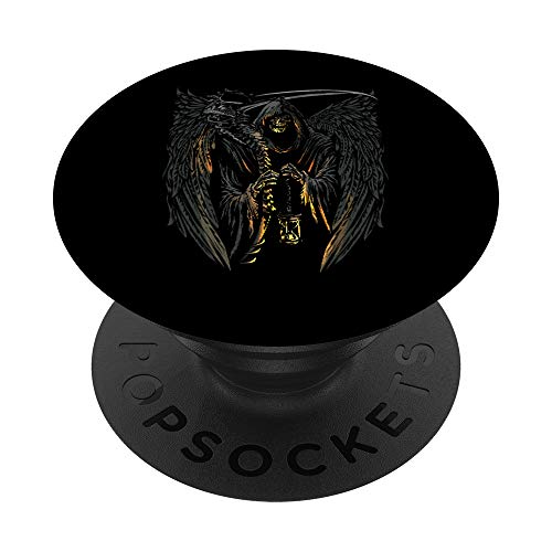 Angel of Death Grim Reaper Scary Halloween Occult Dark Art PopSockets Swappable PopGrip