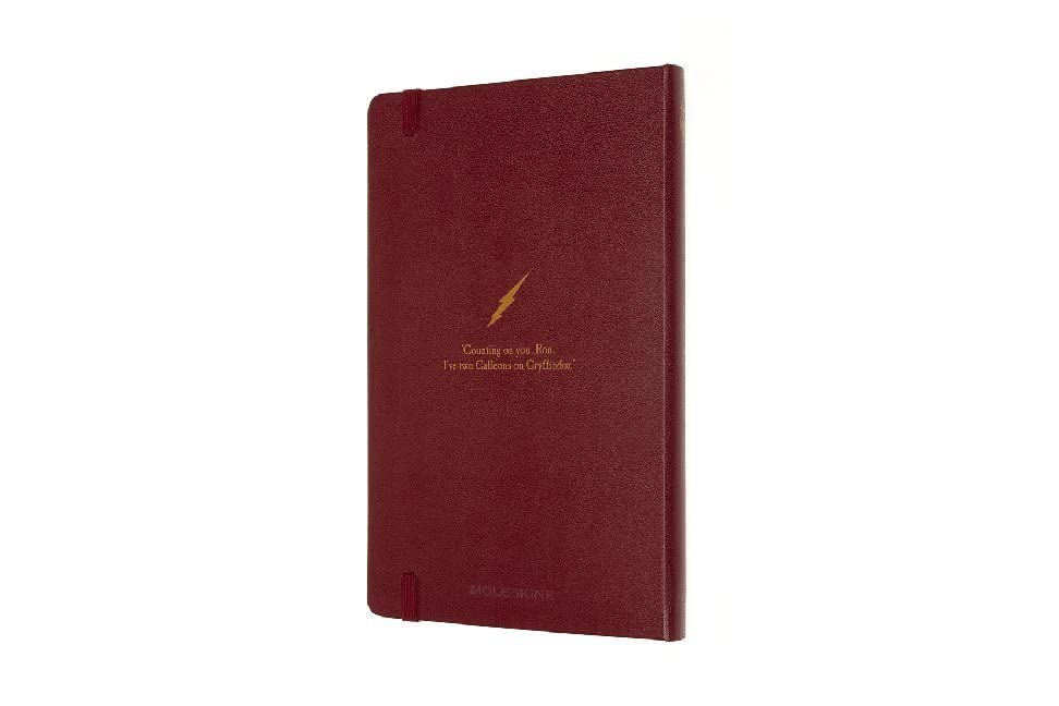 Moleskine Limited Edition Harry Potter Notebook, Hard Cover, Large (5" x 8.25") Ruled/Lined, Bordeaux Red (Book 6) 240 Pages