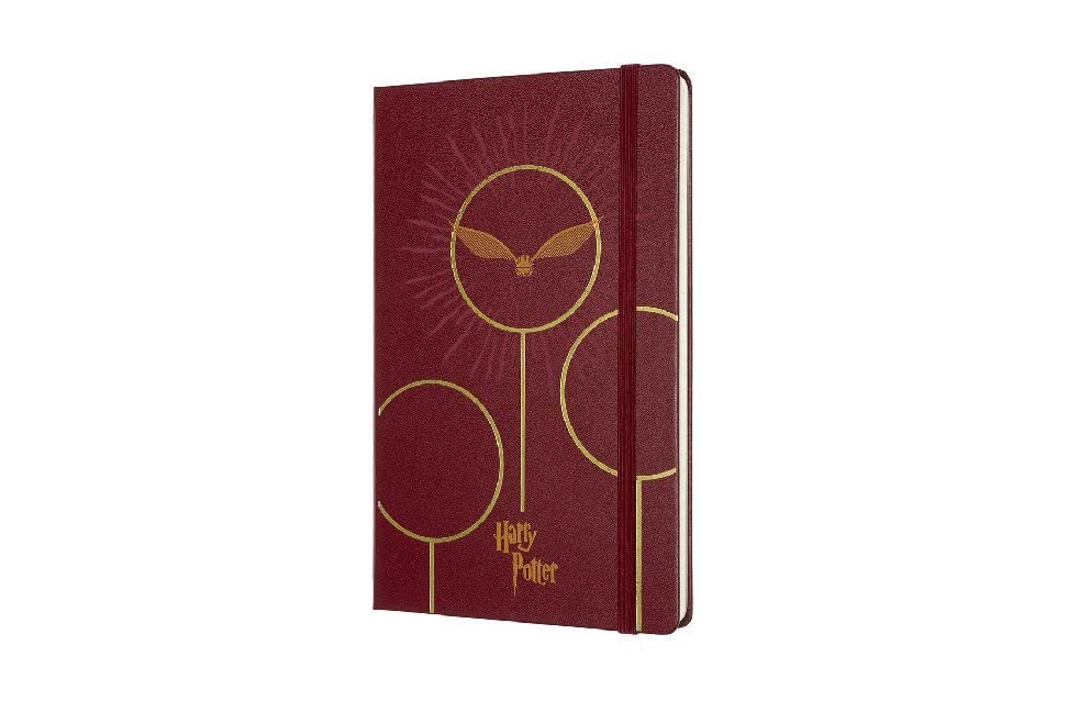 Moleskine Limited Edition Harry Potter Notebook, Hard Cover, Large (5" x 8.25") Ruled/Lined, Bordeaux Red (Book 6) 240 Pages