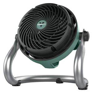 vornado exo51 heavy duty air circulator shop fan with ip54 rated dustproof and water-resistant motor, green, cr1-0389-17