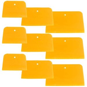 set of 9 body filler spreaders automotive body fillers, sourceton 4, 5, 6 inch reusable plastic spreader for applying fillers, putties, glazes, caulks and paint
