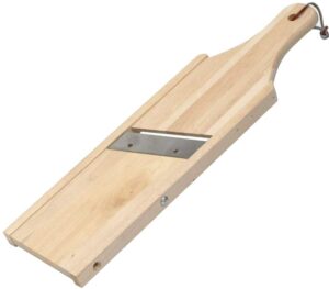 uniware wood plaintain slicer, 13.8 x 4 inches
