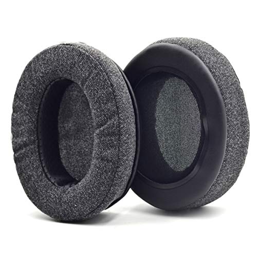 defean Upgrade Ear Pads Replacement Gray Flannel Memory Foam Compatible with Audio-Technica M40X M50 M50X MSR7 / Fostex T50RP / MDR 7506 / Hyperx Cloud Alpha hyperx Cloud Headset