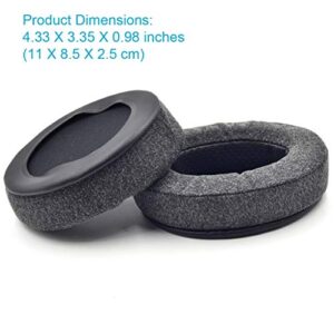 defean Upgrade Ear Pads Replacement Gray Flannel Memory Foam Compatible with Audio-Technica M40X M50 M50X MSR7 / Fostex T50RP / MDR 7506 / Hyperx Cloud Alpha hyperx Cloud Headset