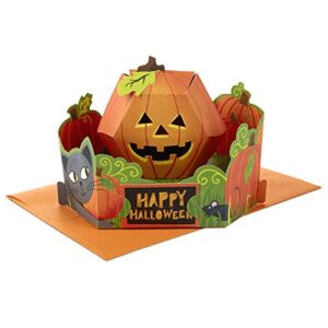 hallmark paper wonder pop up halloween card (pumpkin patch) (799heh4019)