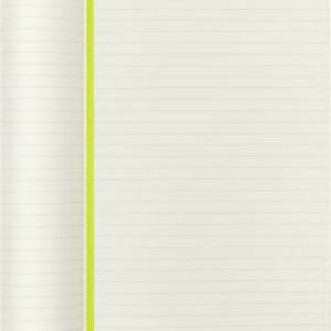 Moleskine Classic Notebook, Soft Cover, Large (5" x 8.25") Ruled/Lined, Lemon Green, 192 Pages