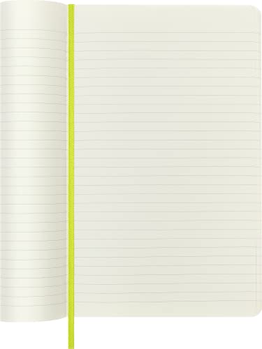 Moleskine Classic Notebook, Soft Cover, Large (5" x 8.25") Ruled/Lined, Lemon Green, 192 Pages