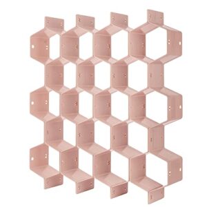poeland drawer divider organizer 8pcs diy plastic grid honeycomb drawer divider